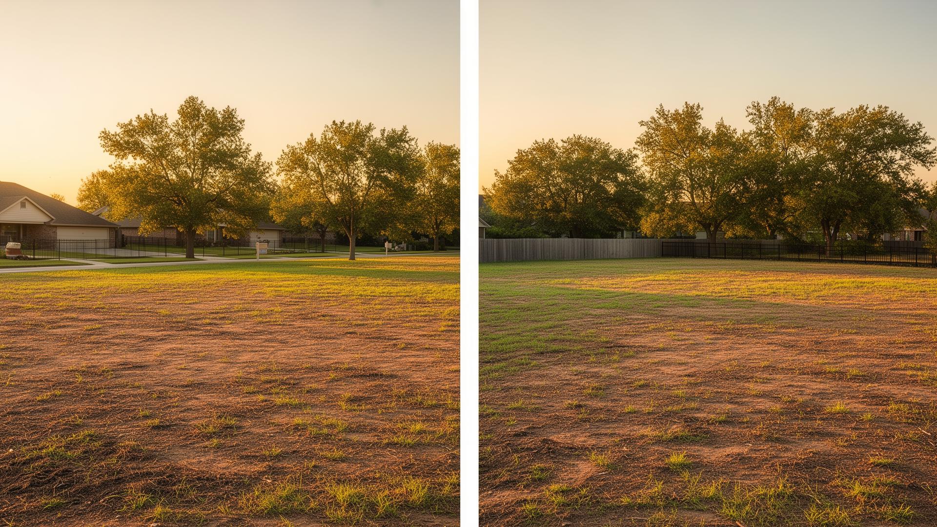 Two vacant land lots ready for development